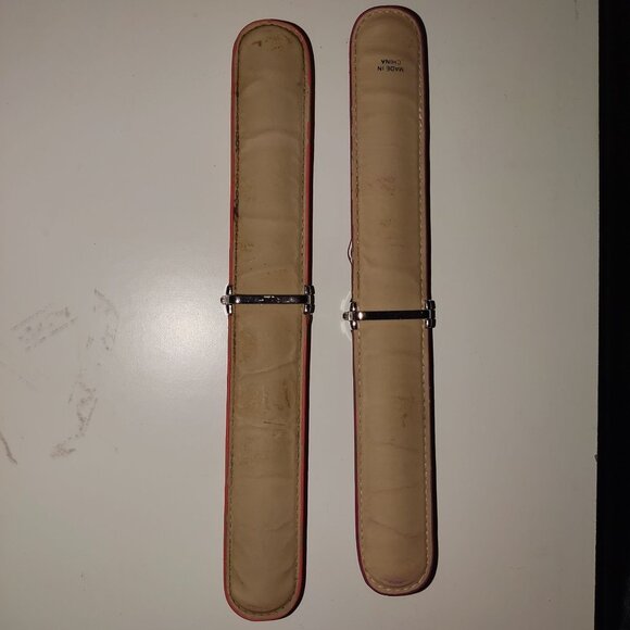 Beijo Orange & Pink Slap-On Watches W/Black Round Faces For Adults-VTG - Picture 2 of 3